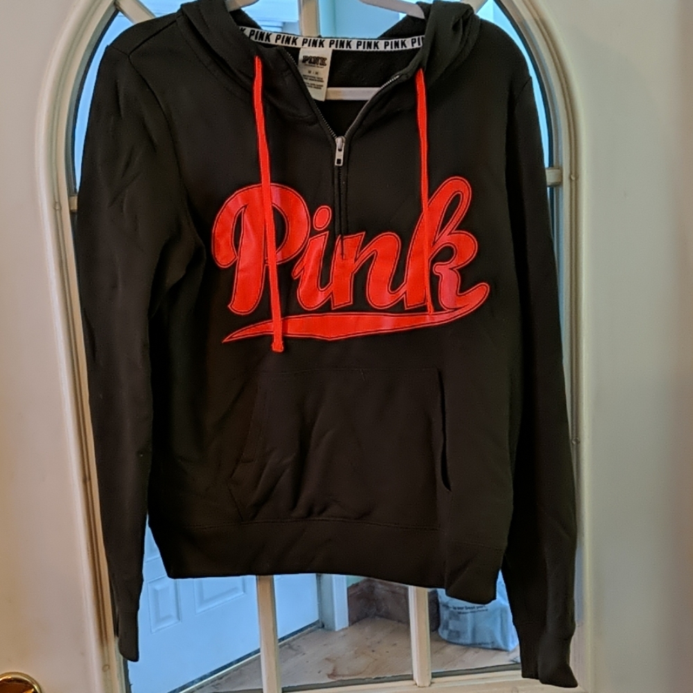Army green PINK sweatshirt